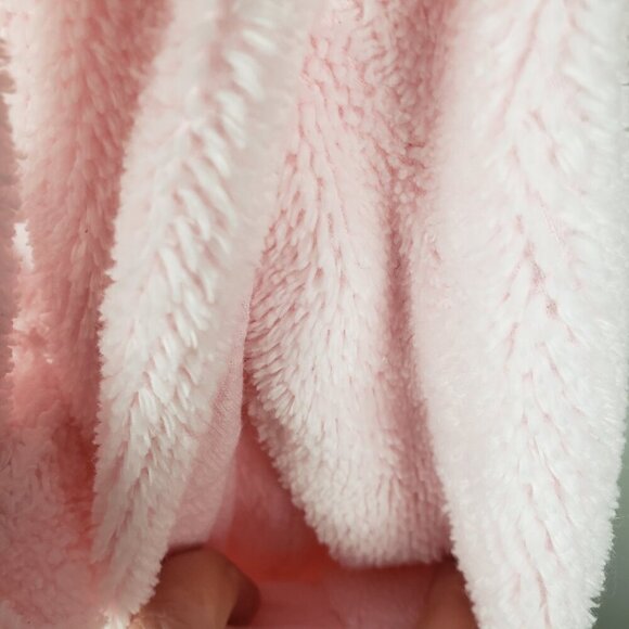 Norm Thompson Full Zip Robe Pink Cotton Terry Vintage Made in Ireland Size Large - Picture 4 of 8